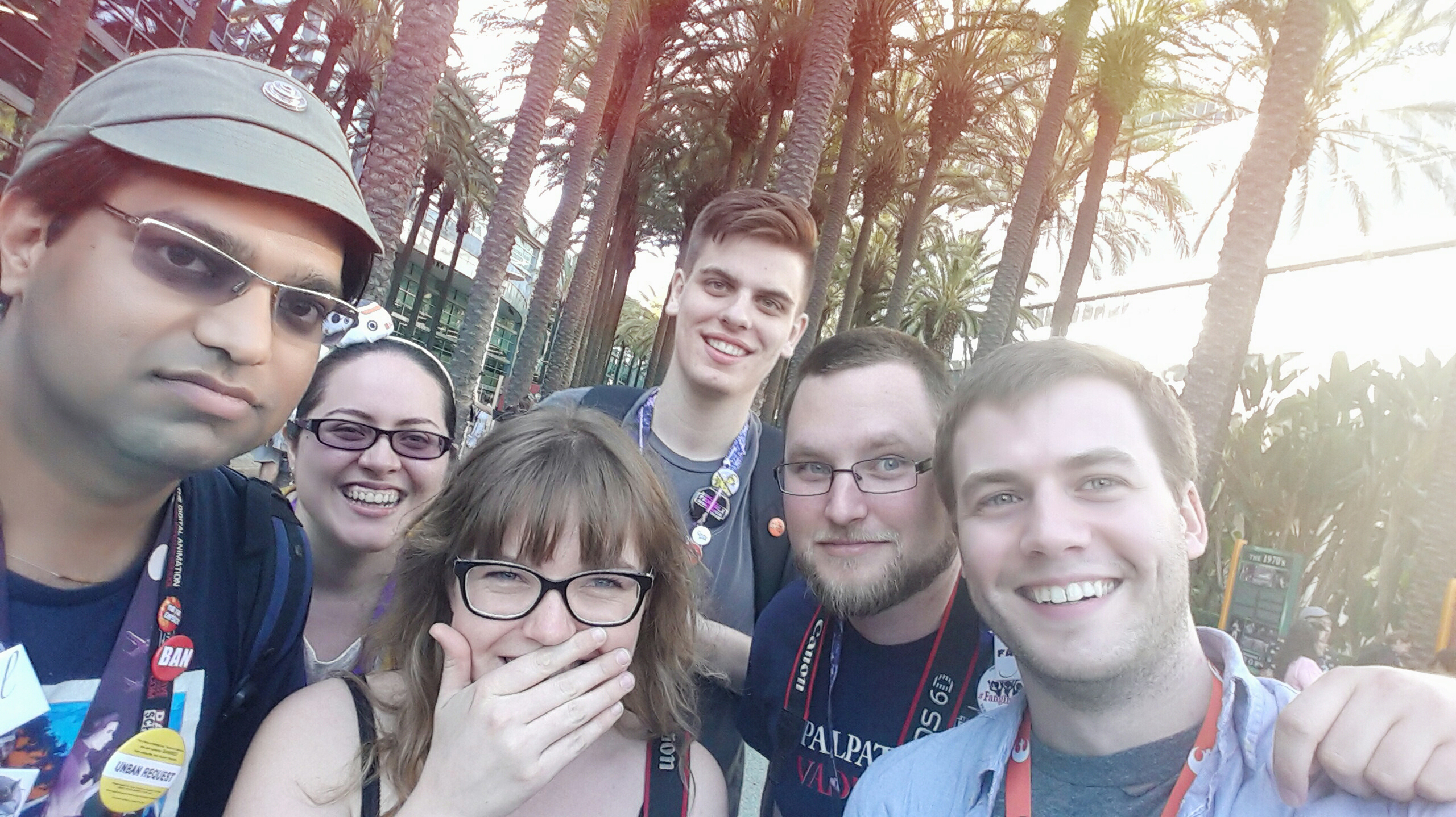 Our last group selfie, accidentally taken after Brian had already left us.